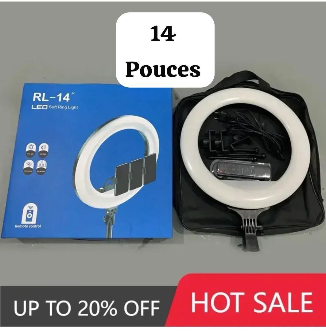 Ring Light LED réglable, parfaite pour vos séances photo et vidéos ! 18 POUCES